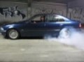 BMW crazy burnout action
