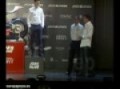 Banderas, con su nuevo equipo de motos