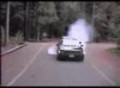 Burn out in the Mazda truck