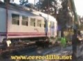 CERCEDILLA -descarga de un tranvia en la estacion de Camorritos.