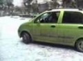 Chevy Spark Slow Drive on Icy Ground