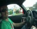 Colonel driving his dodge viper