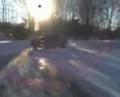 Dodge Ram doing doughnuts