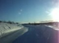 Driving in the snow near Flatruet