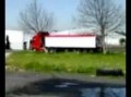 Freightliner Argosy with grain trailer