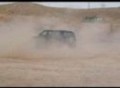 Isuzu Trooper making a lot of dust