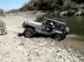 Jeep Wrangler In The River