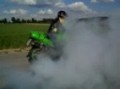 Kawasaki ZX6R burnout