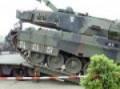 Leopard 2a6 loading onto a trailer (HQ)