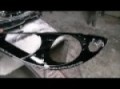 MASCARA NEGRA COM LEDS TIPO R8 NO FAROL DO PEUGEOT 206 BY MAGAOF