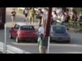 MINI vs Porsche -- the race [SkiddMark]