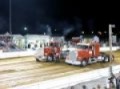 Mack racing a freightliner