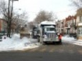 Montreal Big Snow blower At Work Freightliner And Mack Dump Trucks Too