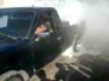 Nissan Pick Up Burnout