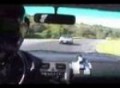 Patrick Olsen crashing his Subaru