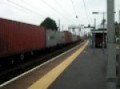 Powerhaul Liveried 90 Creeps Through Manningtree