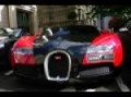 RED AND BLACK BUGATTI VEYRON IN LONDON!!