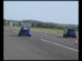 Subaru Impreza WRX STI Vs. Mazda 323 GT Turbo Drag Race
