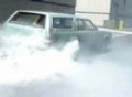 Teal mobile burnout - smells like FREEDOM!!!