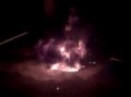 The car is on fire!