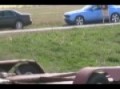 Toyota race and and a 2009 dodge challenger