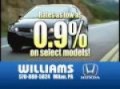 Williams Auto Group Honda July Commercial