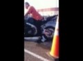 Yamaha sportsbike burnout
