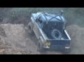 black Jeep Cherokee XJ Vs land rover 90 off road mud hill run