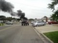 car got on fire