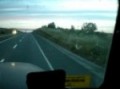 conduciendo el freightliner