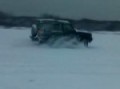 driften met een landrover