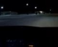 empty parking lot+snow+subaru=fun