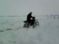 kawasaki kx80 1982 in de sneeuw