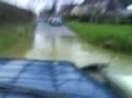 land rover 110 playing in floods