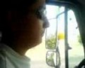 manejando el freightliner
