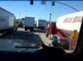 manejando el freightliner cesar glez