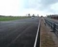 mini cooper on the croft race circuit straight 2