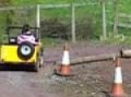 off roading in mini landrover 4x4