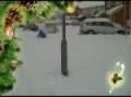 snow day 2010 car sledge peugeot 307 cc crash